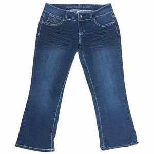 Paper Denim & Cloth Studio Y Womens Blue Denim Capris Size Small Waist 28